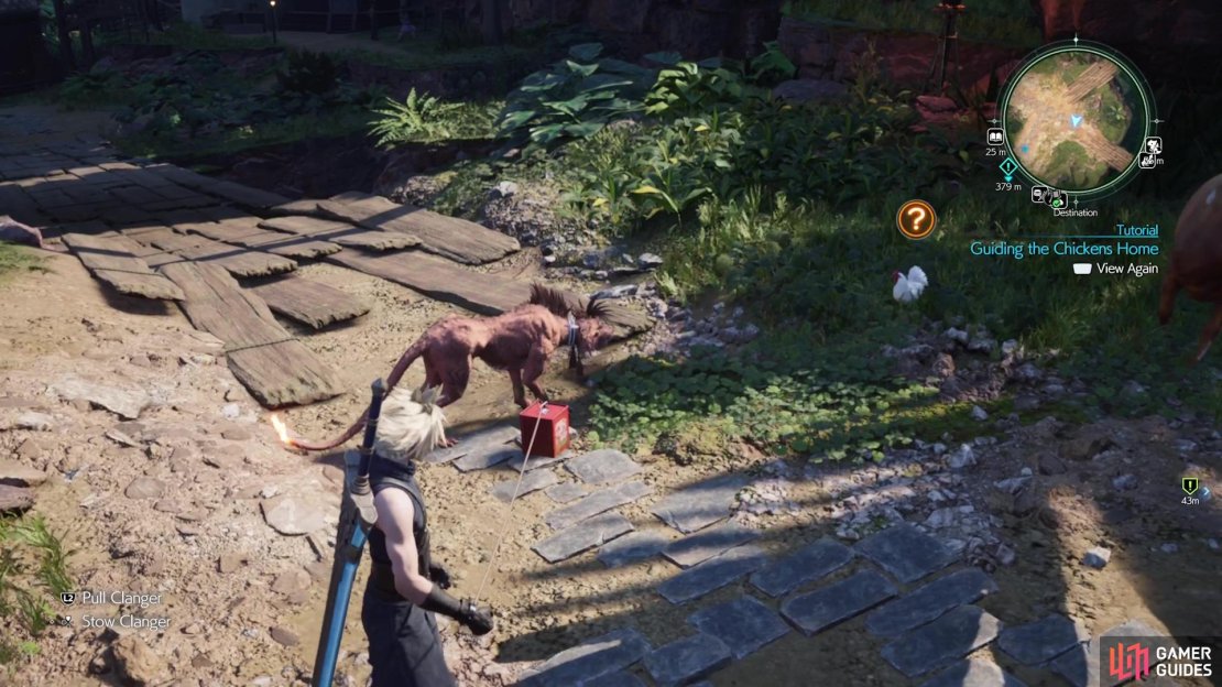 The second chicken onwards will get distracted, so stop moving at all until they stop.