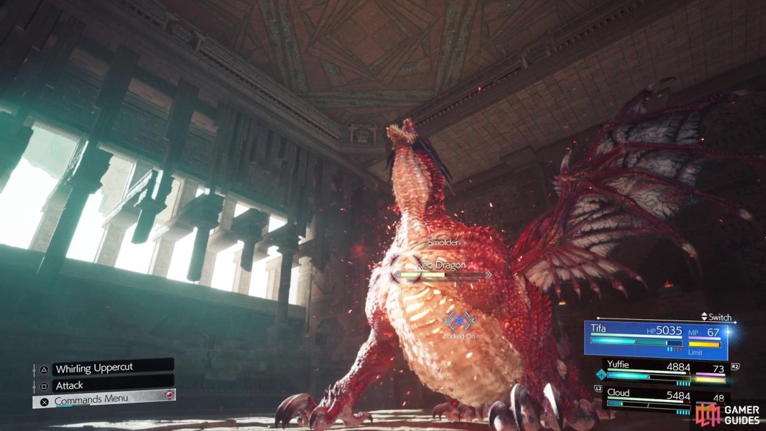 Smolder allows the boss to start flying and also begin charging for Crimson Breath.