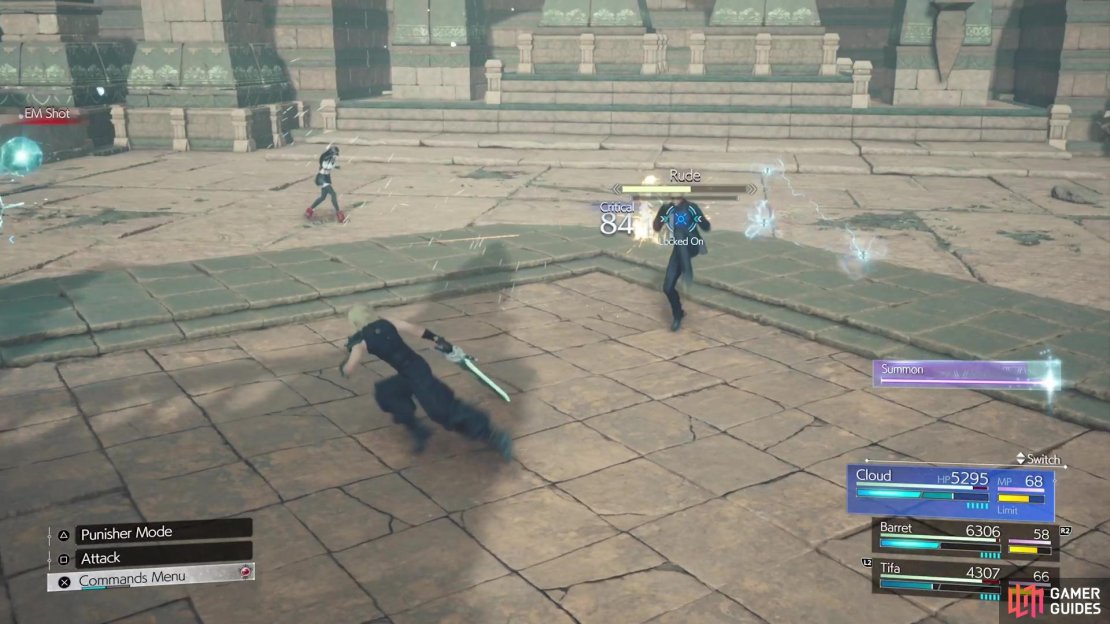 The EM Mines will follow you around during the battle.