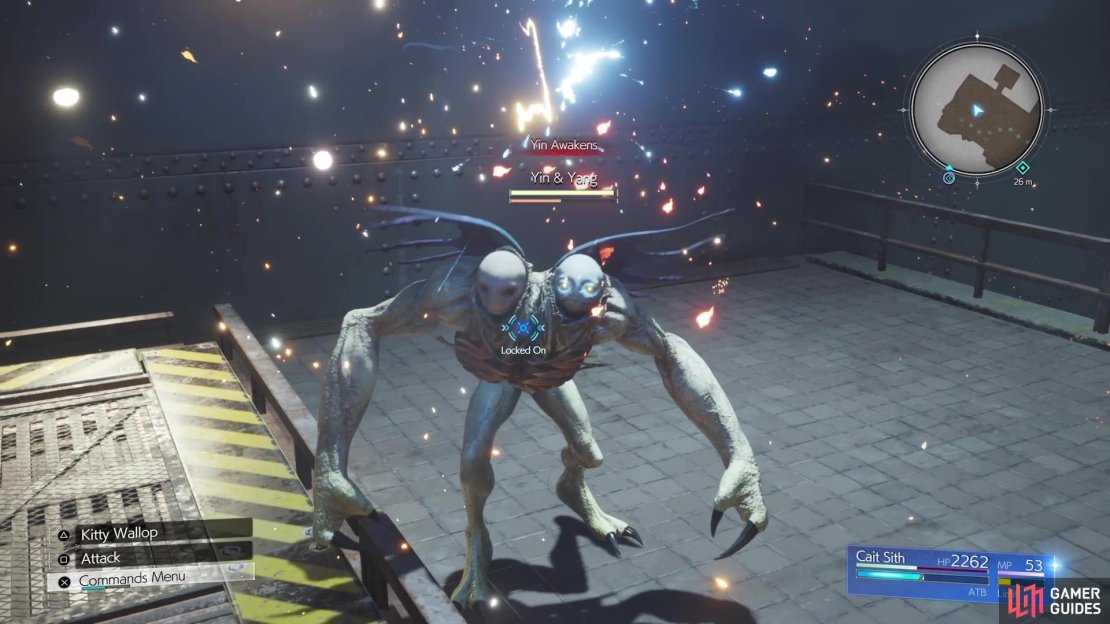 Yin and Yang will switch between their two versions throughout the fight.