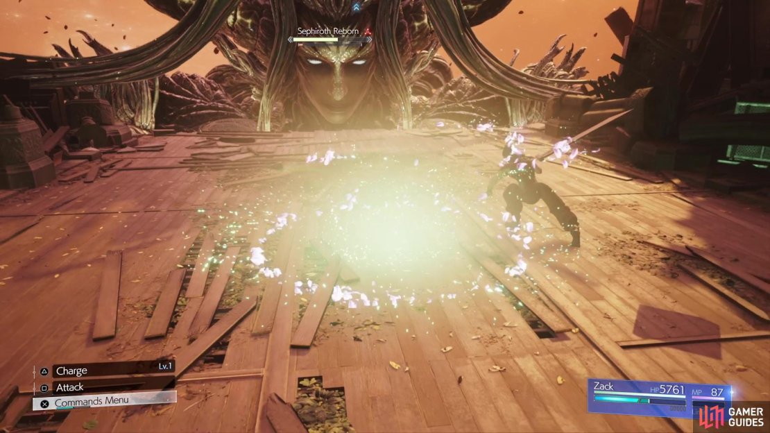 A ring of flowers will appear early into the third phase of the fight.