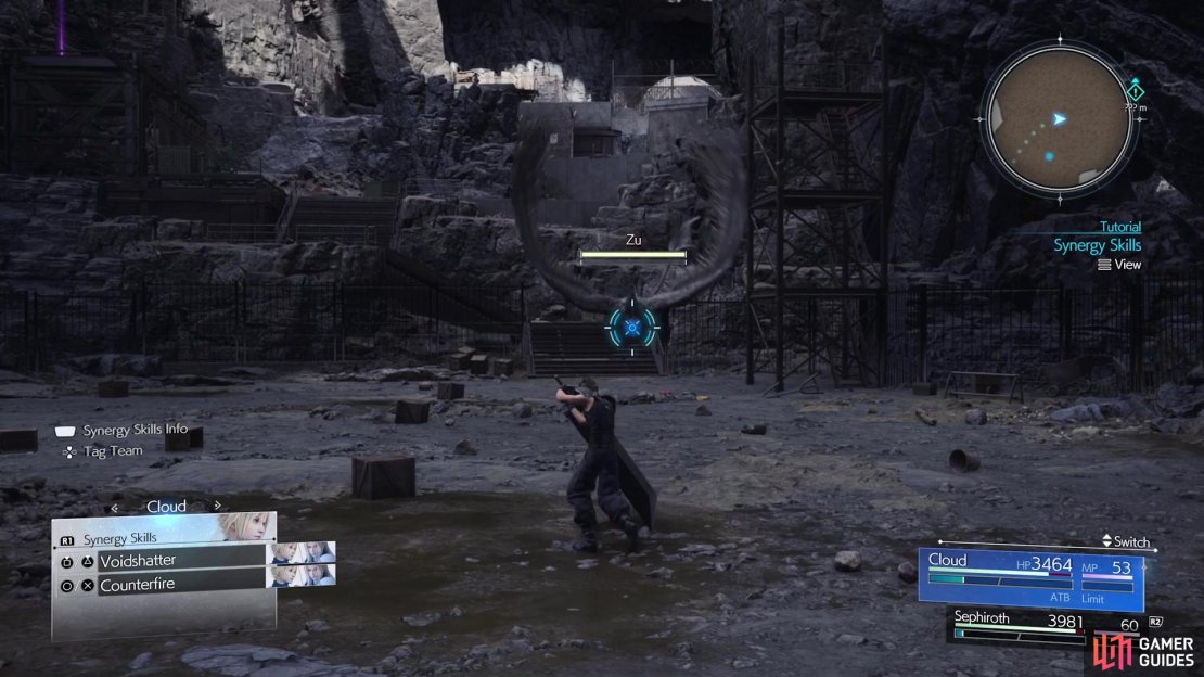 Hold down R1 to bring up an option for Synergy Skills.