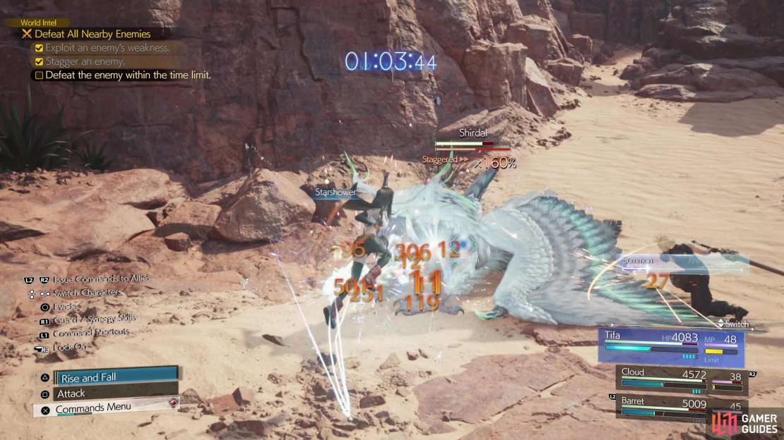 Starshower is one of Tifa&rsquo;s most powerful attacks.