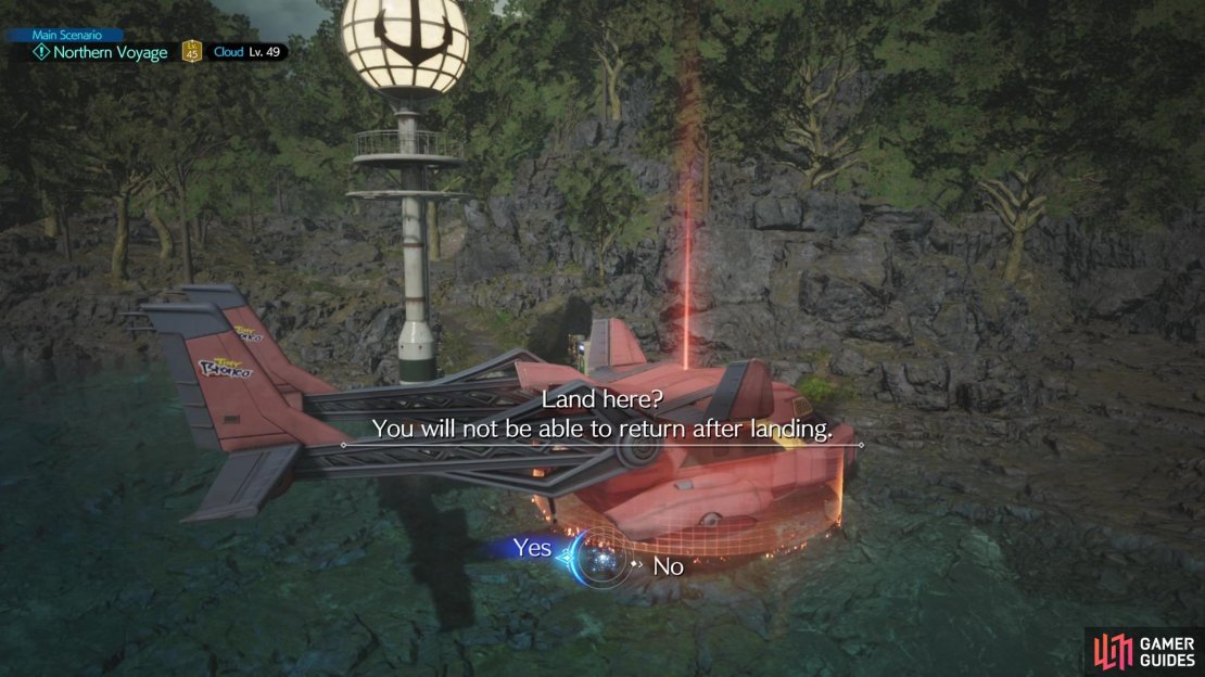Once you land on the Northern Continent, you won&rsquo;t be able to leave.