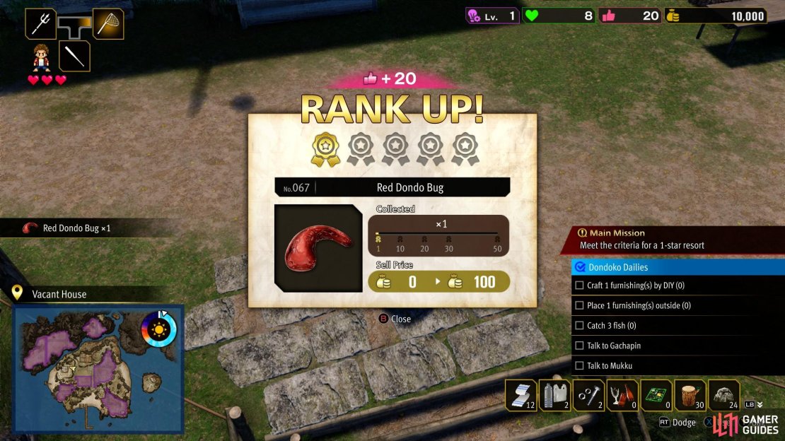You will gain popularity points by collecting items.