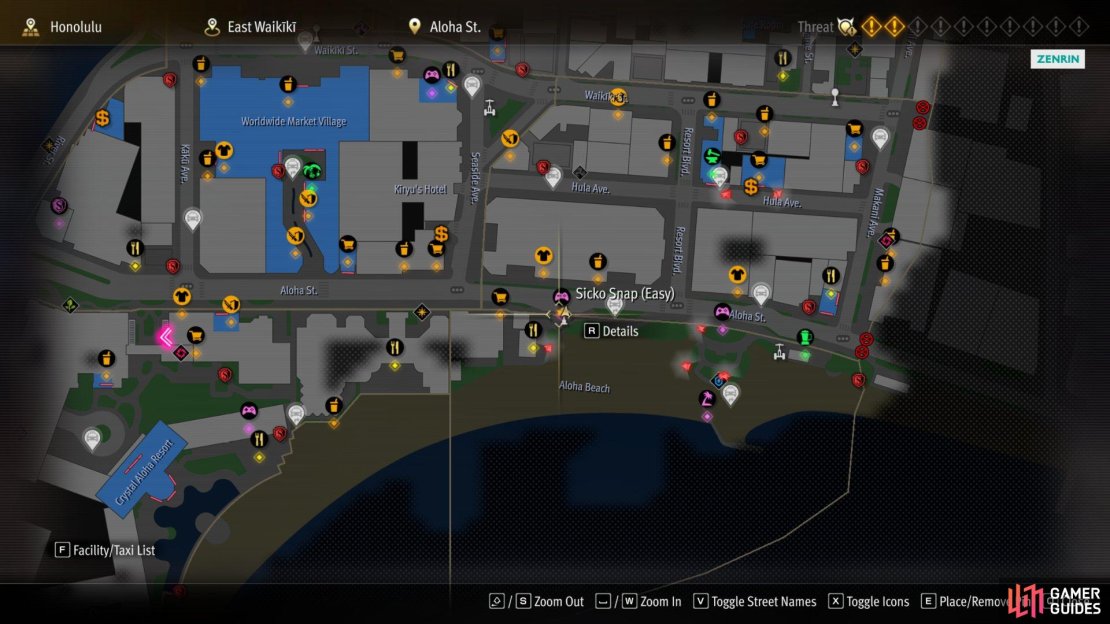 The Easy location of Sicko Snap is the one you will find first.