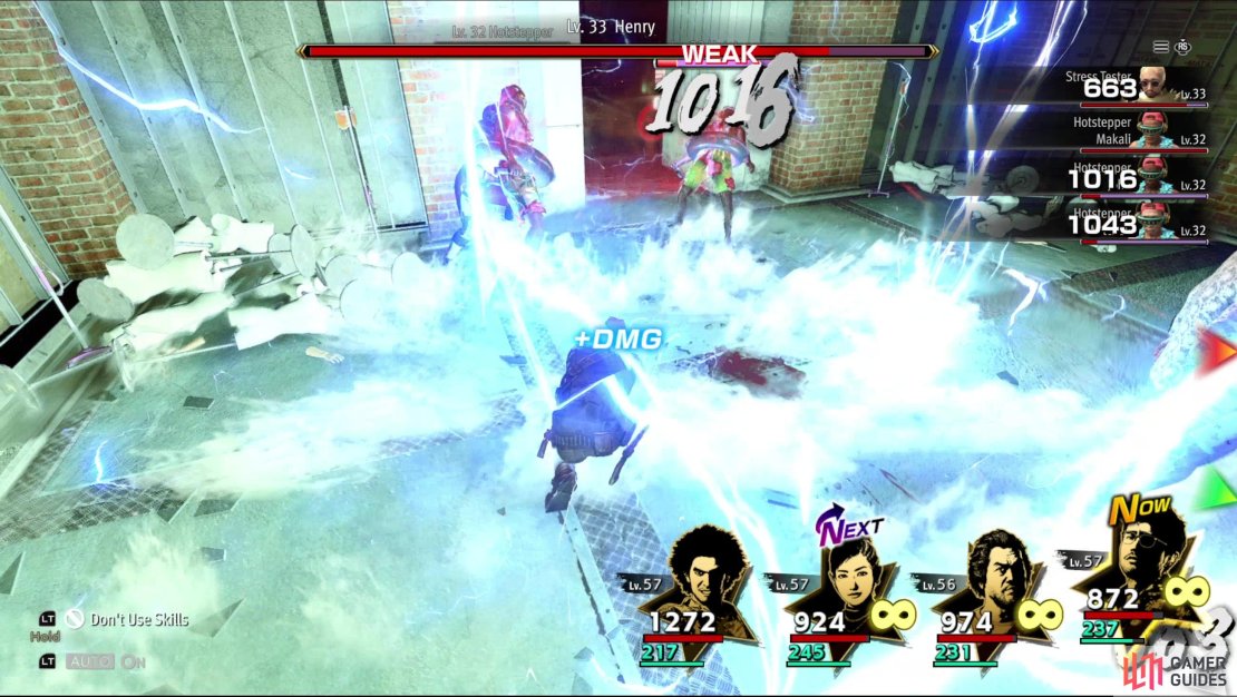 The Hotstepper enemies are weak to electric damage.