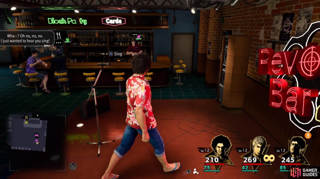 Just approach the microphone to get the prompt to do some Karaoke.