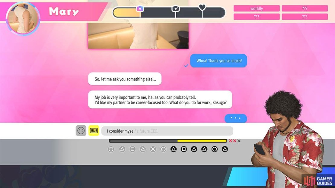 Miss Match has you going on a dating app.