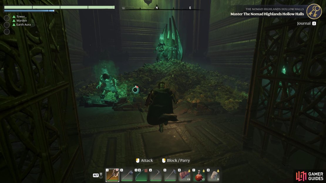 Destroy the totems to stop more skeletons and wights from spawning.