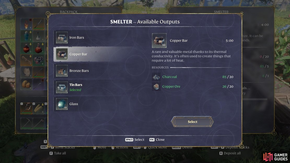 Enshrouded&rsquo;s Copper Bars are largely gathered by forging them in your base&rsquo;s Smelter.