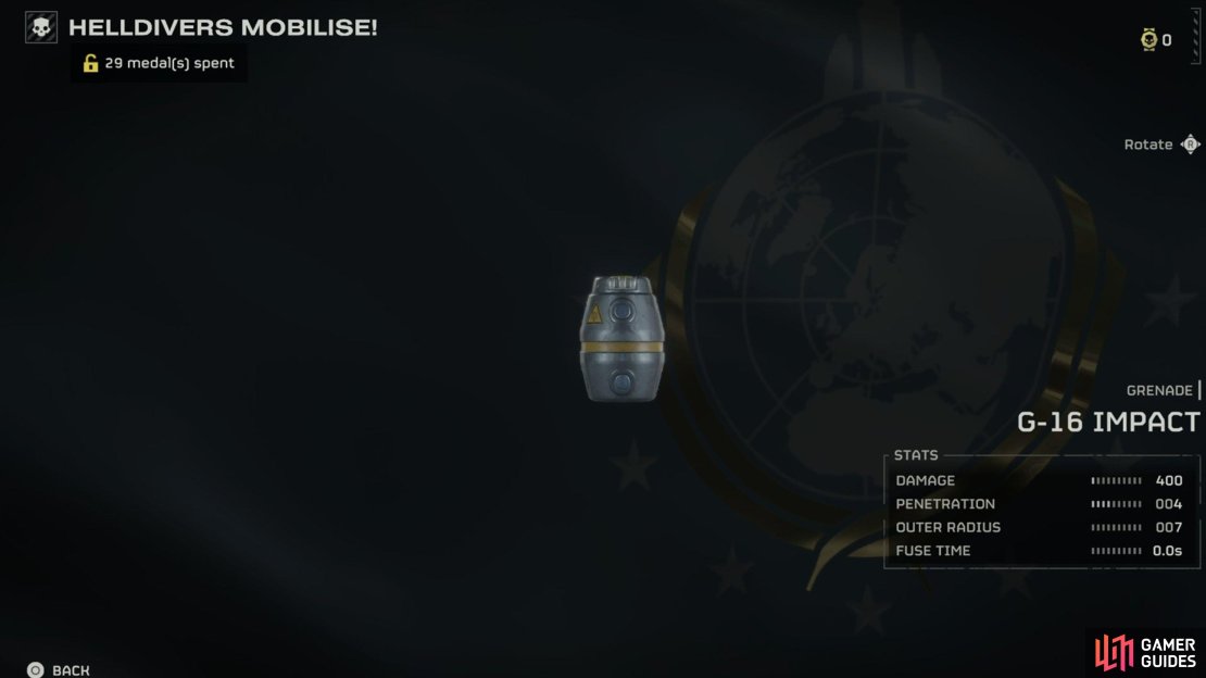 Deal instant damage with the impact grenade, just don&rsquo;t accidentally hit your fellow Helldivers.