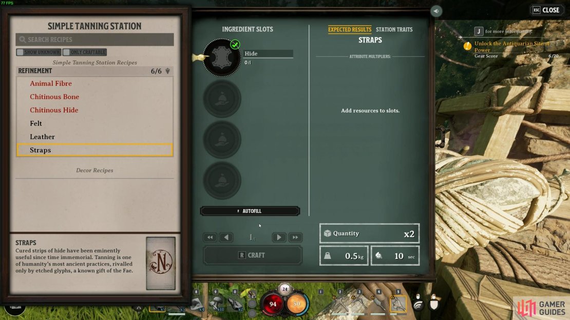 Straps are a key item to begin crafting your simple tools and base-building projects. Here&rsquo;s everything you need to know to make it easier to get Straps in Nightingale.