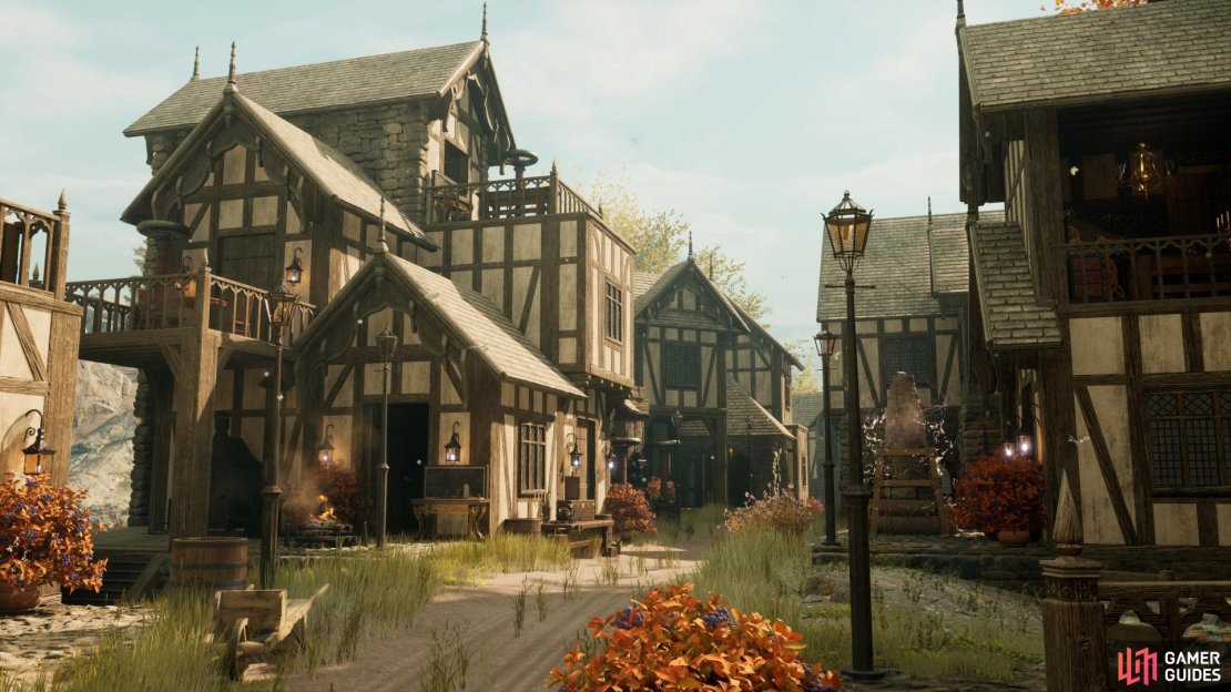 There are various Tilesets to be found in Nightingale, each with its own theme of material or real-world cultural inspiration. Image via Inflexion Twitter.