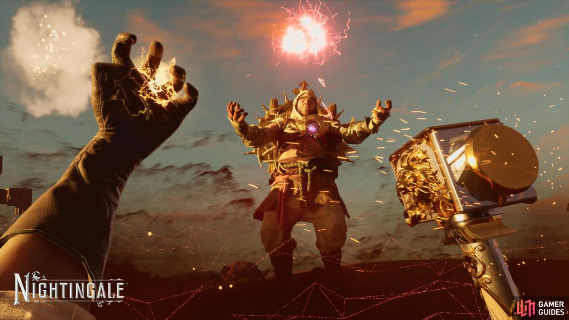 The Sun Giant will blast you with laser beams, knock you in the air, and swarm you with robots if you&rsquo;re not careful. Image via Inflexion.