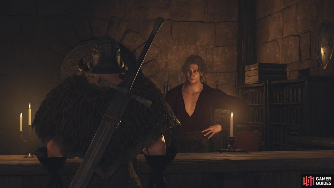 Klaus is the receptionist in Vernworth&rsquo;s Vocation Guild.