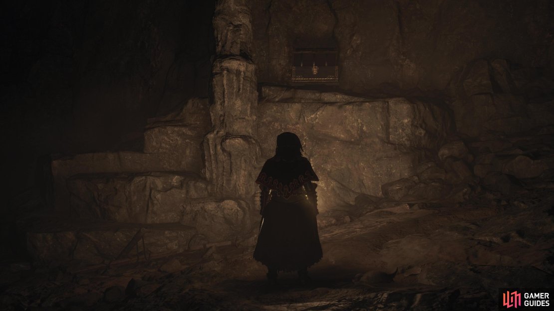 Southwest of the ogre ravine you&rsquo;ll find a chest containing a Scale Band.