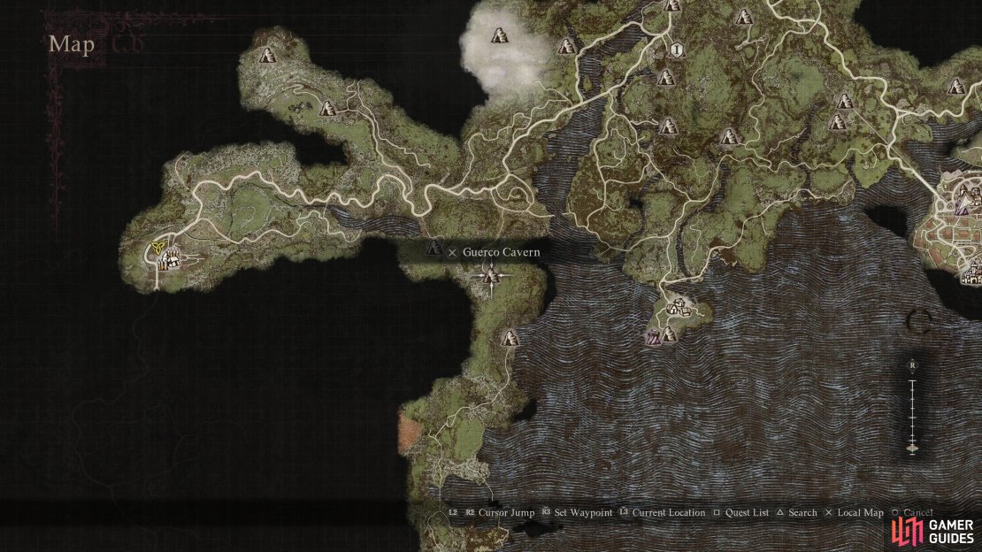 You&rsquo;ll reach Battahl eventually by following the main questline, but if you&rsquo;d rather get there soon, you can brave the perils of Guerco Cavern.