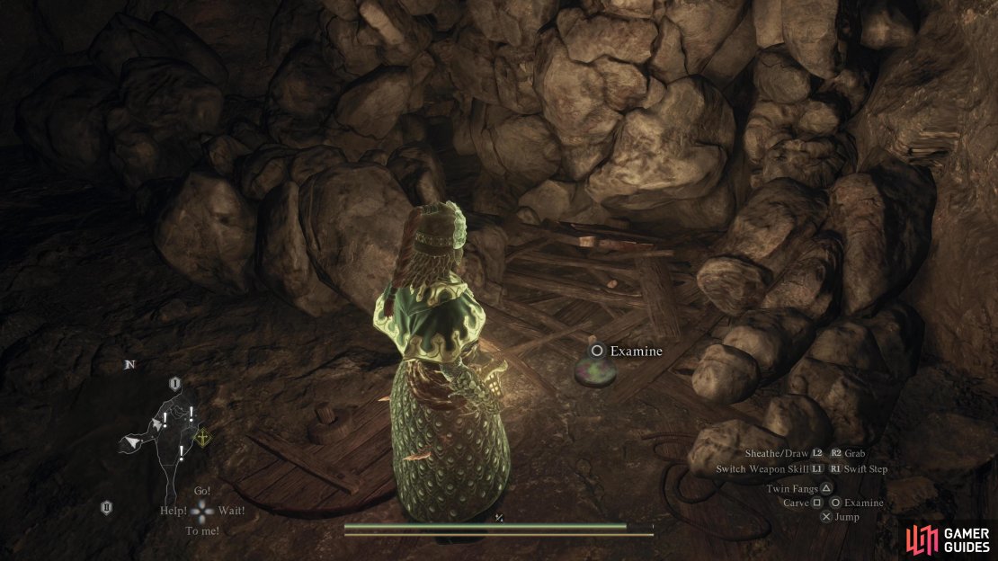 Search a side-chamber to west of the hobgoblin cavern to find a Seeker&rsquo;s Token on the floor near a chest.
