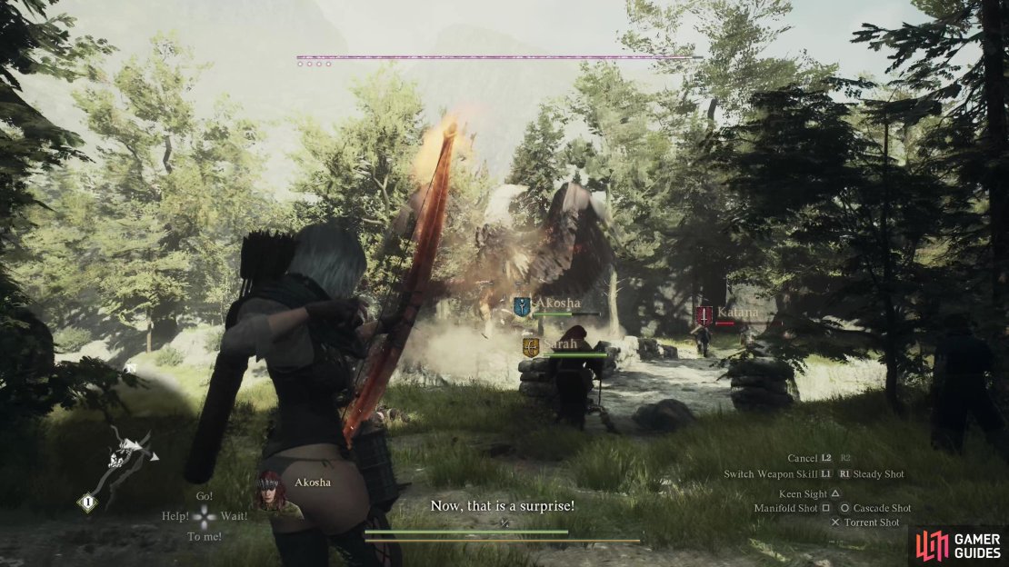This quest&rsquo;s challenge is mostly the hazards of the open world in Dragon&rsquo;s Dogma 2 - which is to say, heavily RNG reliant. Either you end up getting attacked by a griffin,