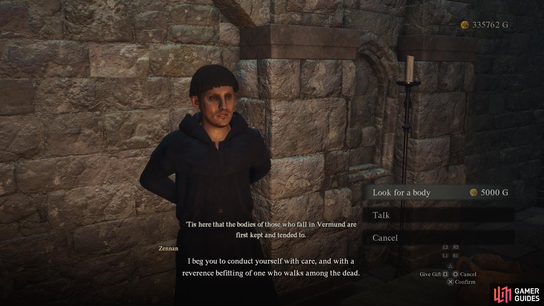 Speak with an NPC at a morgue to pay 5000 to revive an NPC.