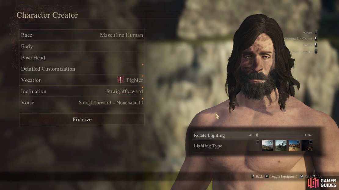 Feel free to zoom into your character creation&rsquo;s face and body, adjust as you go, and even change class, armour appearance, and lighting to get a better idea of how your Dragon&rsquo;s Dogma 2 Character Editor creation appears in the engine.