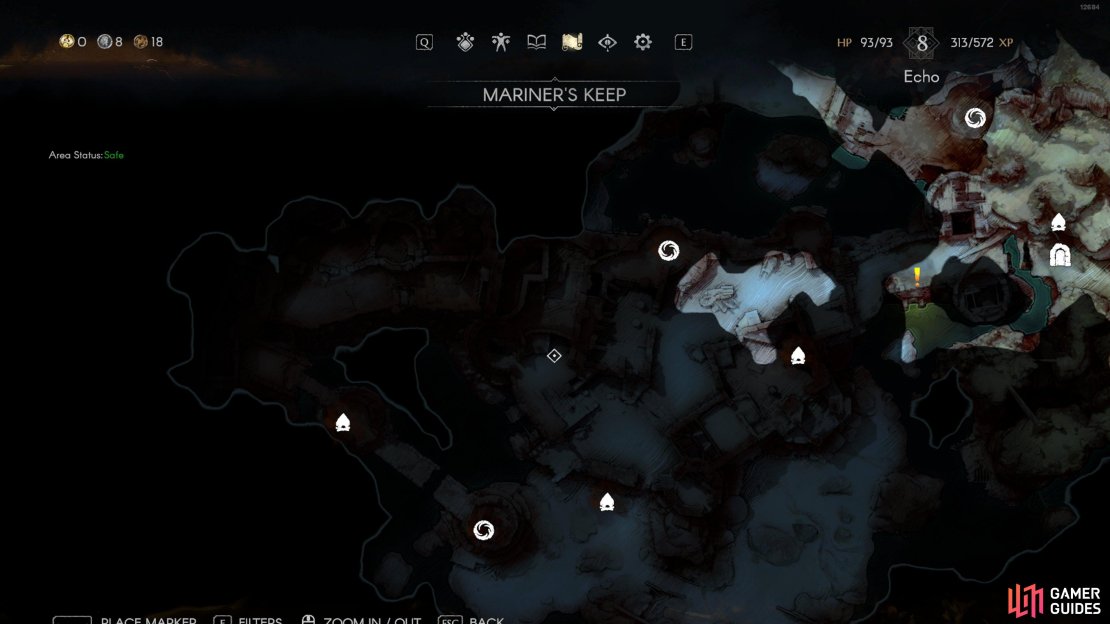 The door to access Mariner&rsquo;s Keep is just beside the Whisper in the main fort.