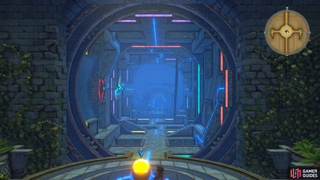 When going for the first set of optional chests, set up the main hallway like this.