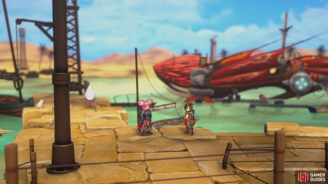Reyna can be found on the docks in Dabavin.