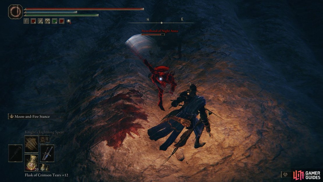 Anna is a pushover, provided you don’t get caught in her multi-hit slashing combo.