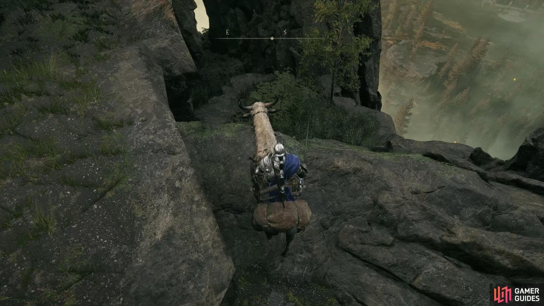 Head to the back of Shaman Village and drop onto the platforms.