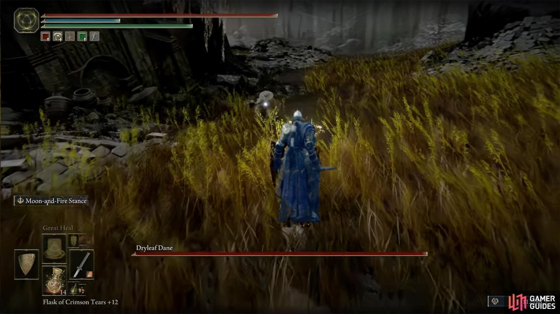 After using the gesture, you&rsquo;ll be transported to another realm where you must duel Dane.