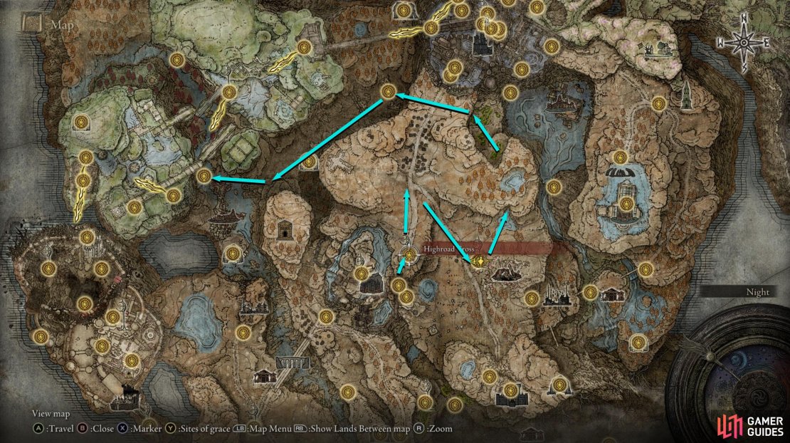 You&rsquo;ll need to go through a cave northwest of Moorth Ruins to reach Temple Town Ruins.
