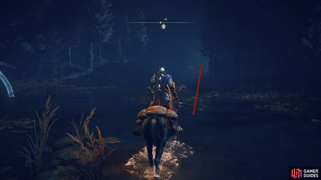 On the map, you&rsquo;ll see some water to the northeast of Moorth Ruins. At the back you&rsquo;ll find a cave.
