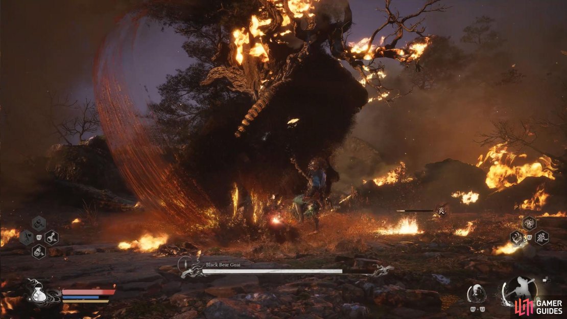 Most of Guai&rsquo;s attacks will be a form of swipes and slashes.