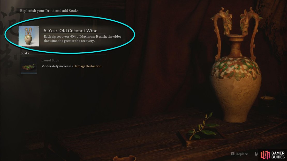 When you select Brew at the Shrine, the top option will be for the Drinks you&rsquo;ve found.