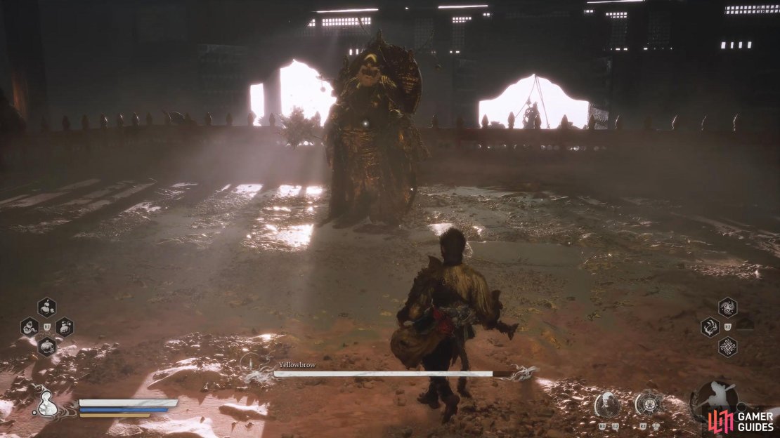Gold Body: When Yellowbrow turns gold, he&rsquo;ll be impervious to your attacks.