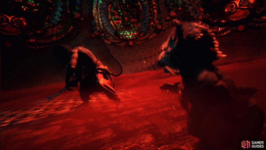 As you enter the Seed Sack, you&rsquo;ll find Zhu Bajie battling the Macaque Chief.