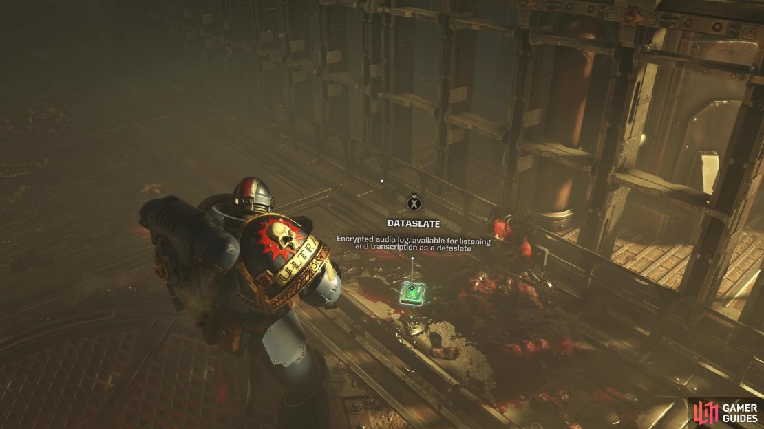 After the elevator ride, infiltrate the facility and search the tunnels you find yourself in to score the second Dataslate.