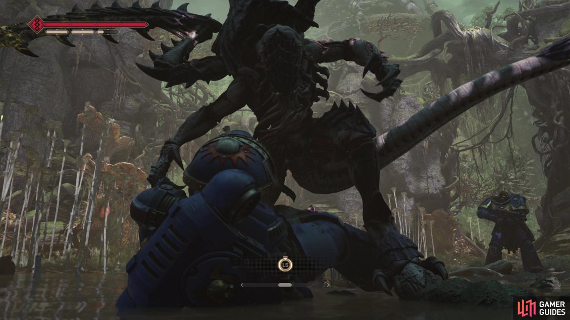 Severance can be divided into three sections - the trudge through the swamps, culminating in a battle with the Lictor.