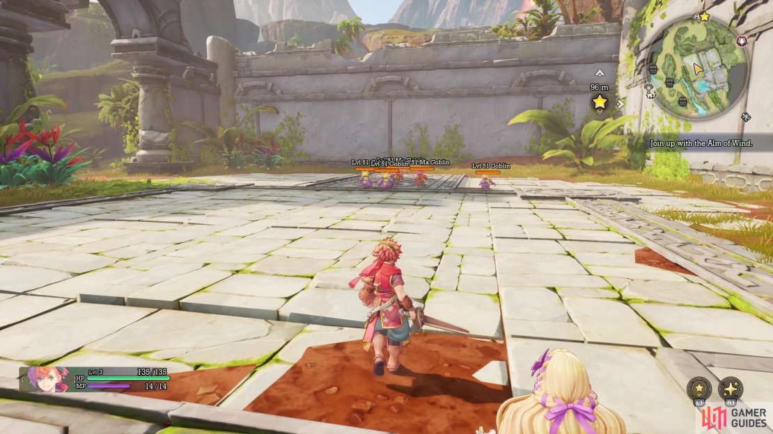 Each of the ruins will have sets of enemies above level 50.