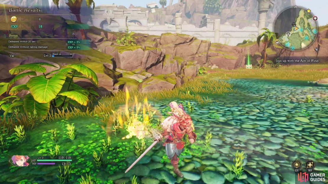 Fighting in certain ways, like not getting hit, will help you get more EXP.