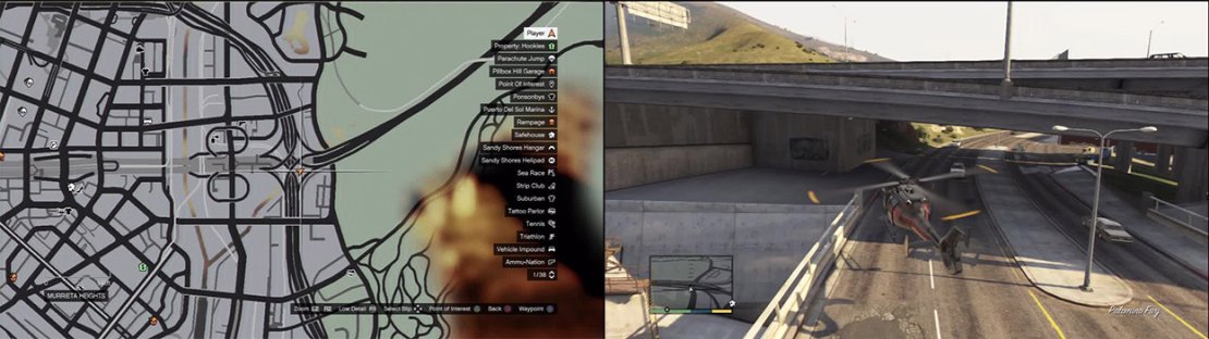 Stick to following the freeway until you reach this bridge.