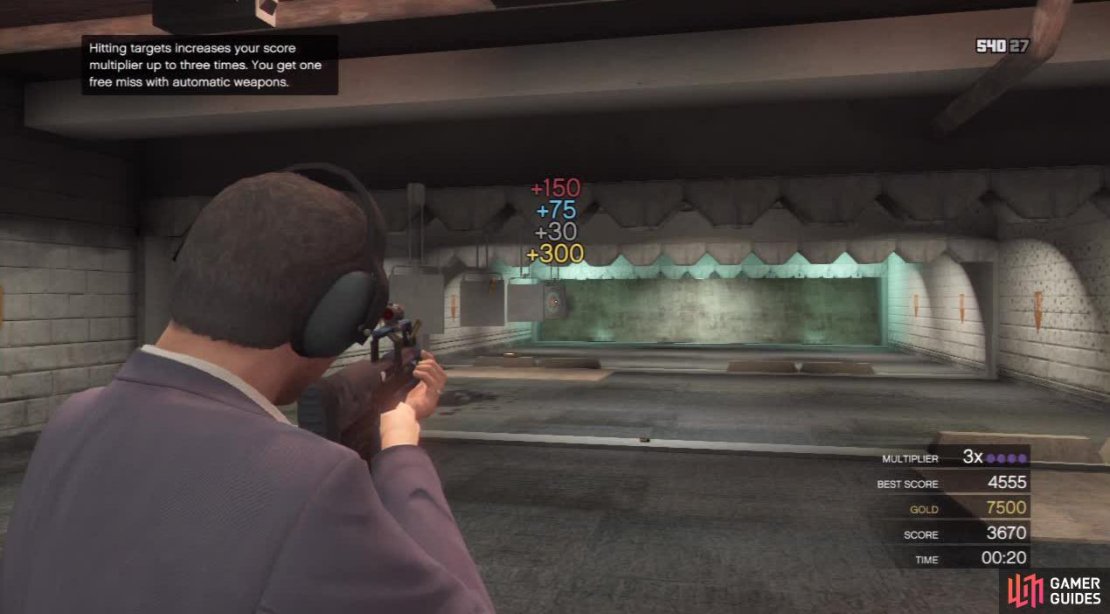 Try to minimise the gaps between targets unless you&rsquo;re using the Assault SMG.