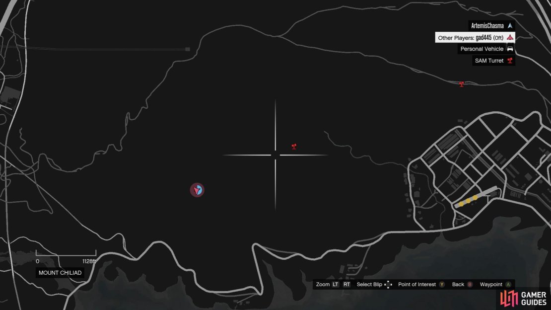 Take out the SAM Turrets which are scattered all over Mount Chiliad