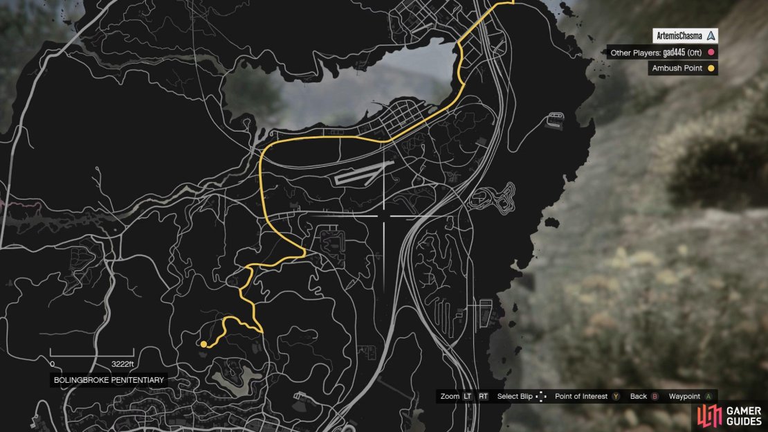 Head to the ambush point