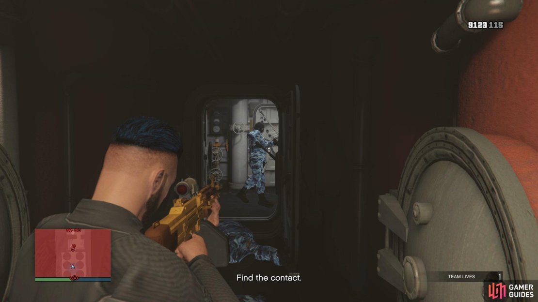 Once you&rsquo;re inside the Submarine, take out the enemies