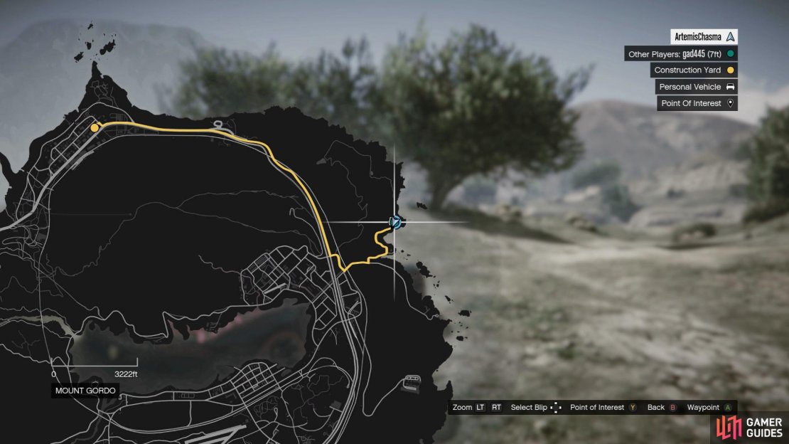 Head over to Paleto Bay Construction Yard.
