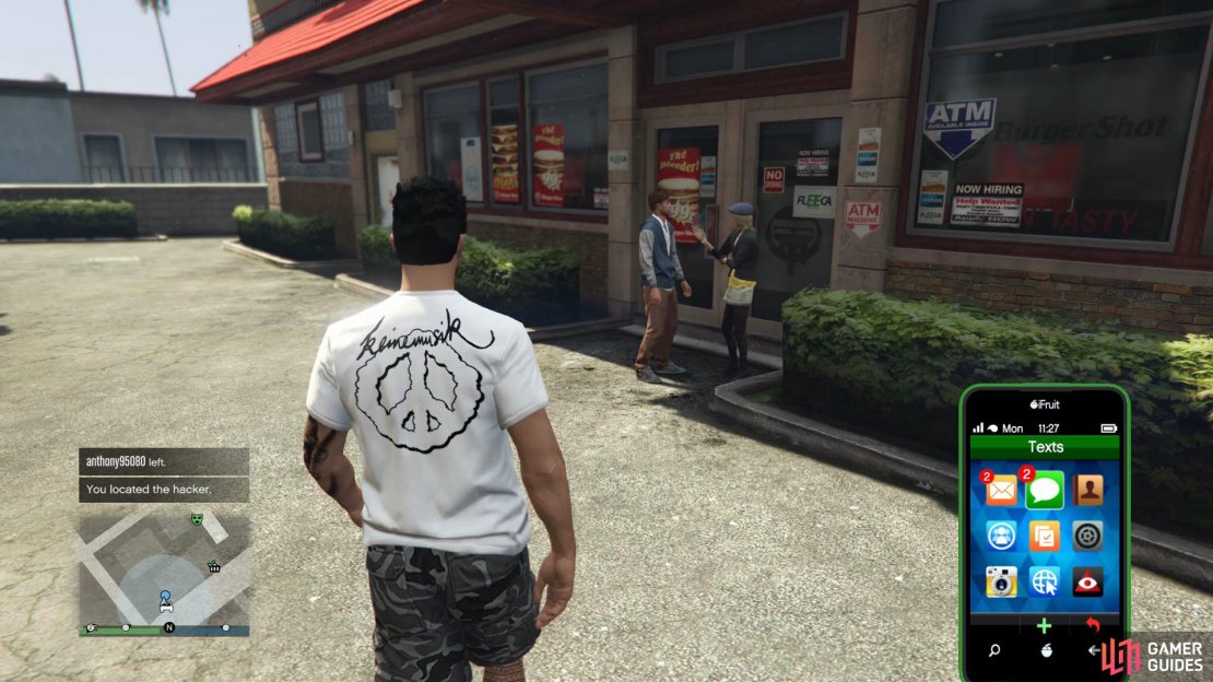 Look for the hacker and take him out 