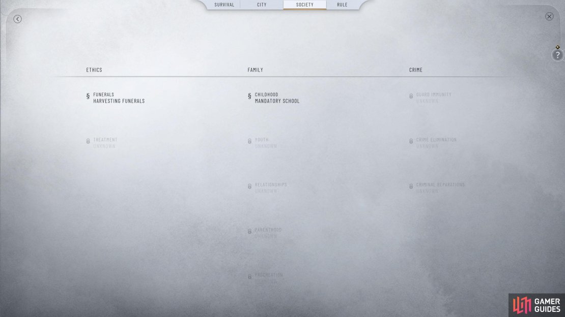 When you unlock expeditions, make sure you pass the Mandatory School law to aid them.
